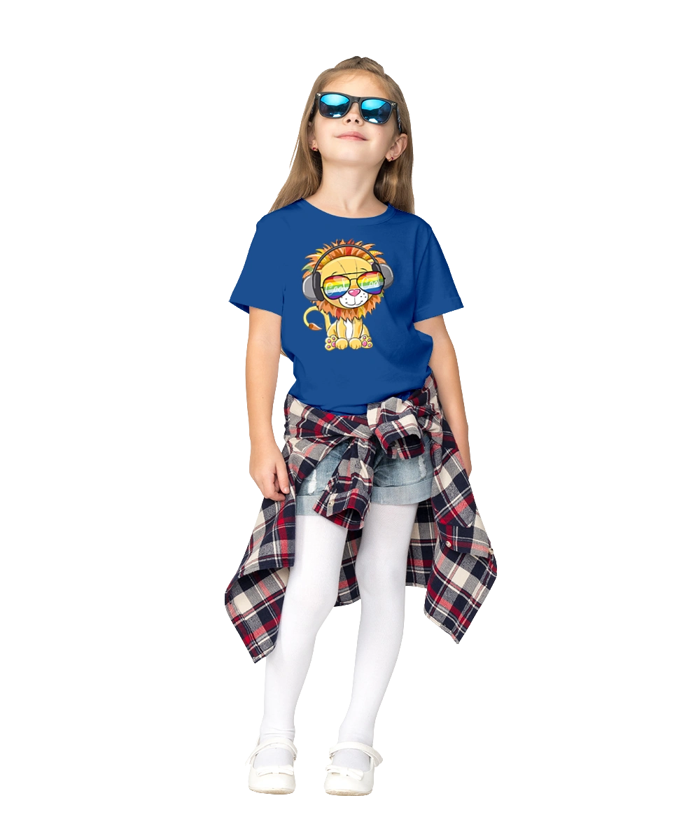 Lion In Glasses And Headphones