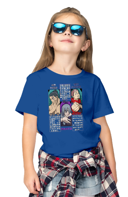 Children's t-shirt with prints Jujutsu Kaisen Mahito. Anime, curse, dark fantasy, itadori, mahito, manga, mystic, todo. 2070702