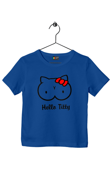 Футболка дитяча з принтом "Hello Kitty". Hello, hello kitty, kitty, дорослі, краса. PrintMarket - інтернет-магазин одягу та аксесуарів з принтами плюс конструктор принтів - створи свій унікальний дизайн