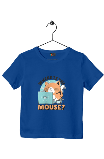 Футболка дитяча з принтом "Де миша?". Angular, c, css, html, it, javascript, jquery, php, python, react, svelt, vue, айтишник, айті, гумор, код, кодувати, прогер, програміст, програмісти, ти ж, ти ж програміст, тиж програміст. 2070702
