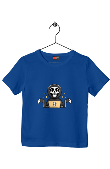 Футболка дитяча з принтом "Темний розробник програміст". Brain, geek, linux, php, ай ти, ай ті, баг, геймер, гік, гра в кальмара, де баг, код, лаптоп, лінукс, пранк, програміст, розробник, смерть, сміх, смішне, ютер. 2070702