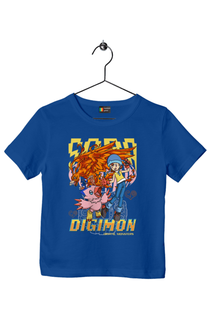 Футболка дитяча з принтом "Digimon Сора Такеноучі". Bandai, digimon, digital monsters, sora takenouchi, аніме, віртуальні вихованці, манга, медіафраншиза, сора такеноучі. 2070702