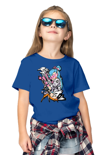 Children's t-shirt with prints Dragon Ball Bulma. Anime, bulma, dragon ball, goku, manga, tv series, vegeta. 2070702