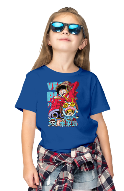 Children's t-shirt with prints One Piece Luffy. Anime, luffy, manga, monkey de luffy, one piece, pirates. 2070702