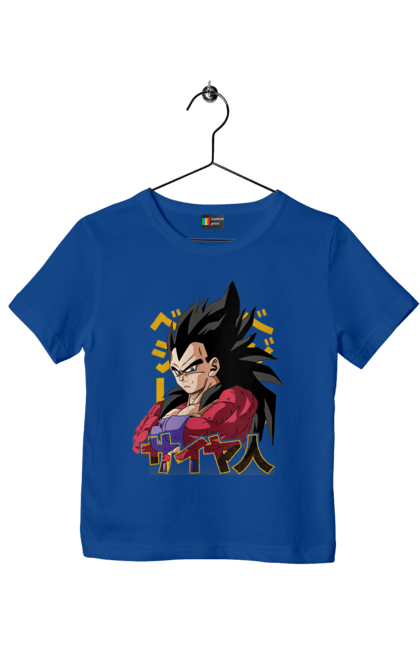 Футболка дитяча з принтом "Перли дракона Вегета". Anime, dragon ball, goku, manga, vegeta, аніме, вегета, гоку, манга, перли дракона. 2070702