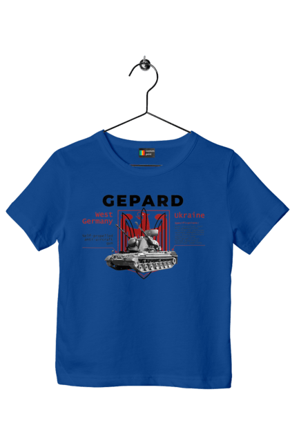 Футболка детская с принтом Gepard. F16, gepard, nasams, stinger, zuzana, гаубица, два герба, залужный, сюзанно. 2070702