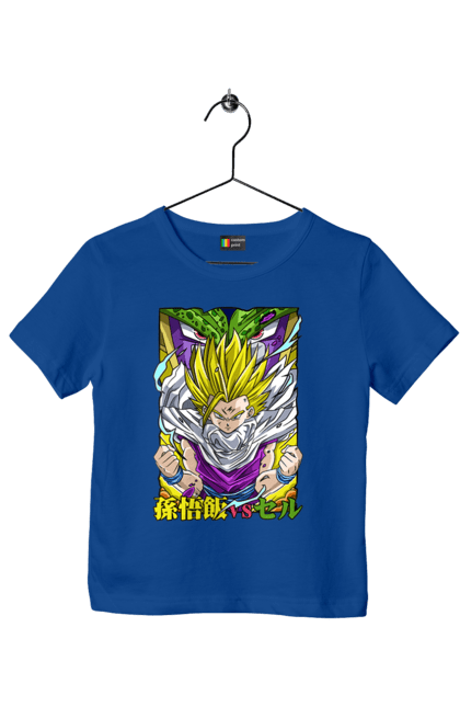 Children's t-shirt with prints Dragon Ball Gohan. Anime, dragon ball, gohan, goku, manga, tv series, vegeta. 2070702