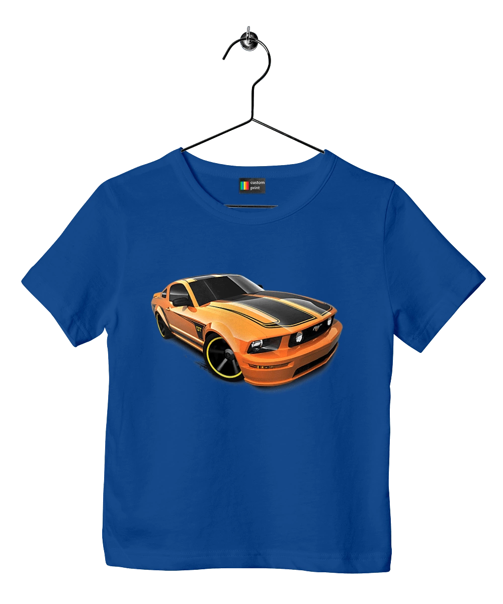 Orange, high speed car