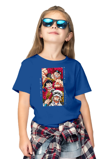 Children's t-shirt with prints One Piece Luffy. Anime, luffy, manga, monkey de luffy, one piece, pirates. 2070702