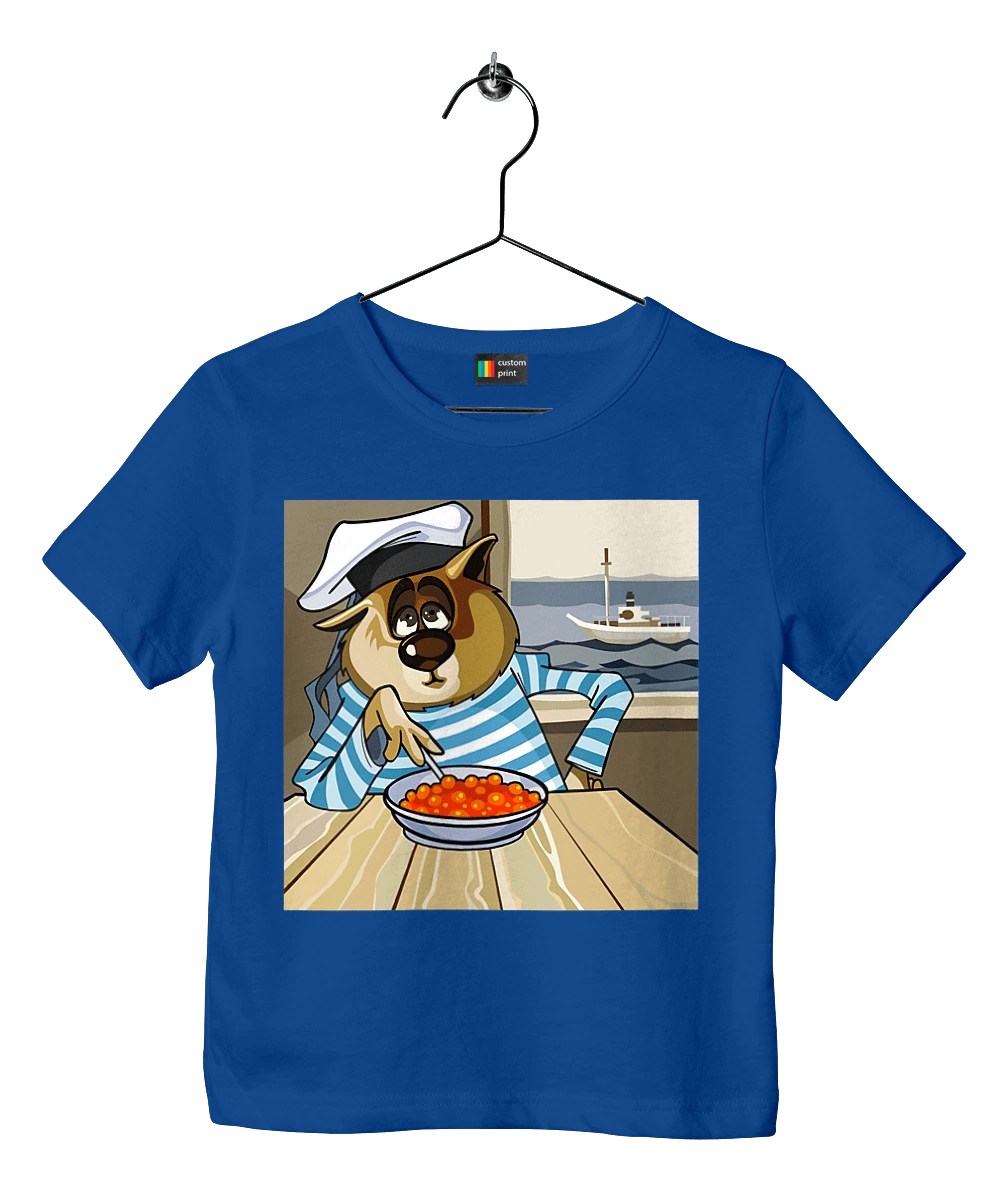 Cat Sailor, On The Ship Eats Red Caviar