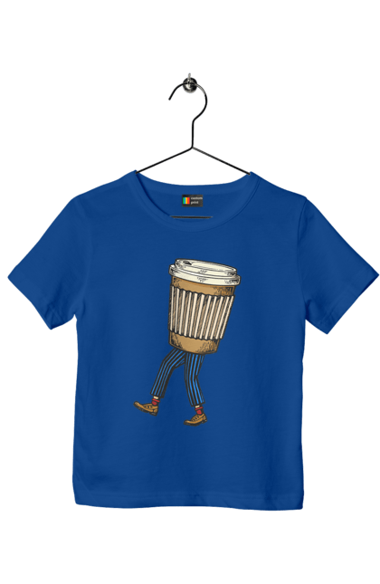 Футболка дитяча з принтом "Людина Кава". Кава. 2070702