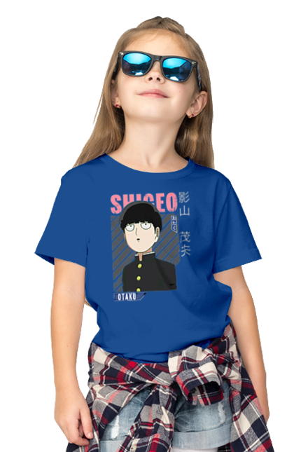 Children's t-shirt with prints Mob Psycho 100. Anime, manga, mob, mob psycho 100, shigeo kageyama. 2070702