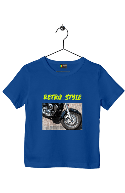 Children's t-shirt with prints Moto2. Bike, motorbike, retro, road, speed, style. 2070702