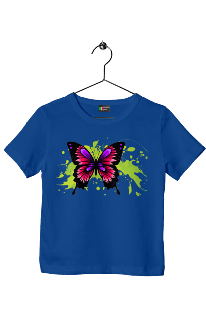 Футболка дитяча з принтом "Рожевий Метелик". Метелик. 2070702