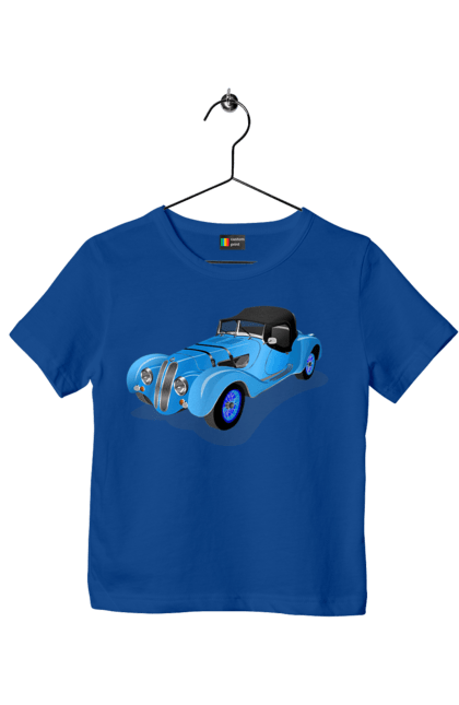 Футболка дитяча з принтом "Автомобіль". Авто, автомобиль, класика, старовинна машина, старовинний. 2070702