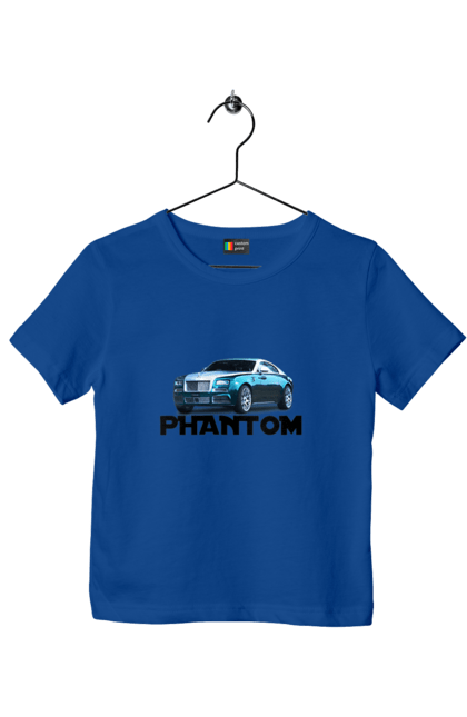 Children's t-shirt with prints Rolls royce. Auto, car, luxury class, phantom, rolls royce, sedan. 2070702