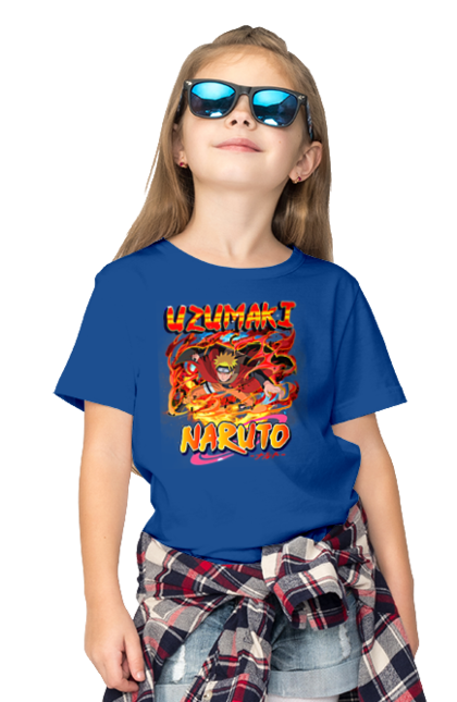 Children's t-shirt with prints Naruto. Anime, character, manga, naruto, ninja, tv series. 2070702