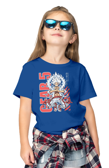 Children's t-shirt with prints One Piece Luffy. Anime, luffy, manga, monkey de luffy, one piece, pirates. 2070702