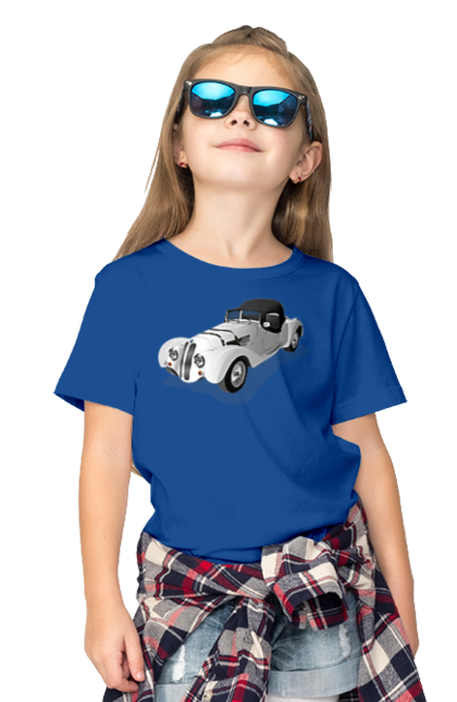 Футболка дитяча з принтом "Автомобіль". Авто, автомобиль, класика, старовинна машина, старовинний. 2070702