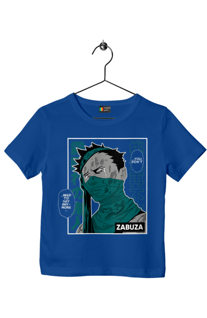 Children's t-shirt with prints Naruto Zabuza Momochi. Anime, character, hidden mist demon, manga, naruto, tv series, zabuza momochi. 2070702