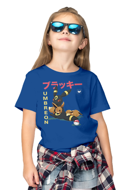 Children's t-shirt with prints Pokemon Eevee. Eevee, nintendo, pokemon, pokemon go, umbreon. 2070702