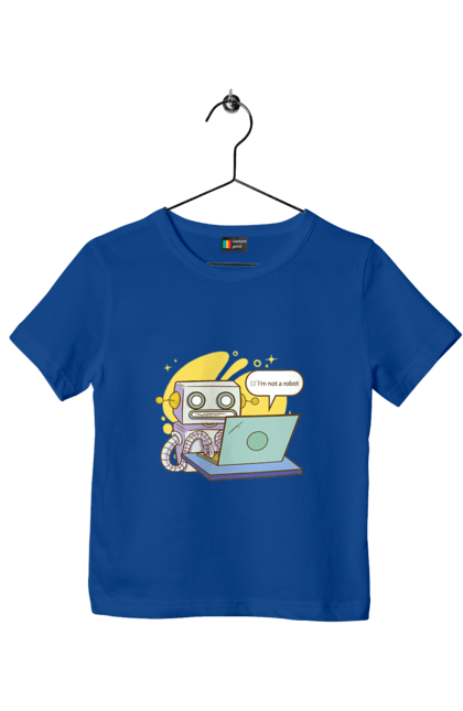 Футболка дитяча з принтом "Я не робот Хакер зрозуміє 404 до дня програміста". 404, aws, backend, c++, cloud, css, frontend, golang, java, js, linux, python, script, web, ай ті, айті, айтішник, верстка, дата, код, компьютер, лаптоп, облако, ошибка, програміст, программа, программист, програмування, робот, хакер, язык. 2070702