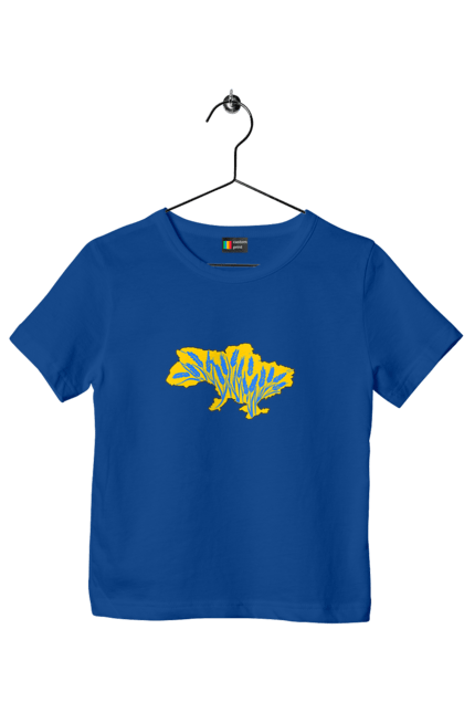 Футболка дитяча з принтом "Україна". Зерно, мапа, патріотичне зображення, пщениця, україна, українська тематика. 2070702