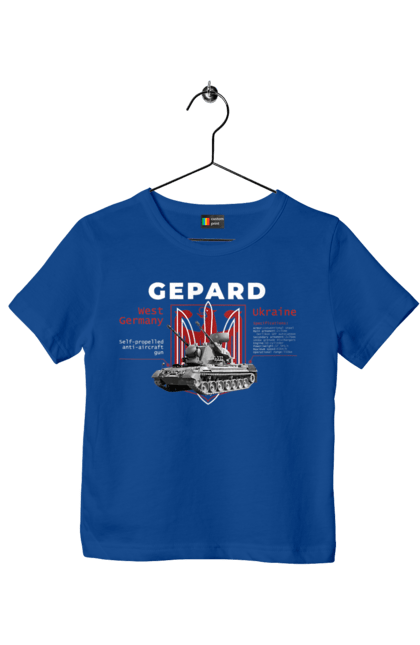 Футболка детская с принтом Gepard. F16, gepard, nasams, stinger, zuzana, гаубица, два герба, залужный, сюзанно. 2070702