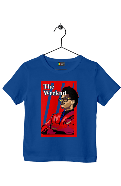 Футболка детская с принтом The Weeknd. Tesfaye, weeknd, актер, певец, продюсер, тесфайе. 2070702