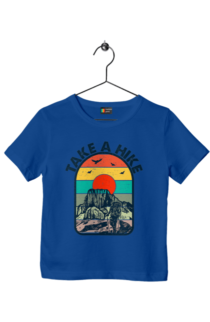 Футболка дитяча з принтом "Прогуляйся Альпініст, Гори". Альпініст, гори, похід, прогуляйся. 2070702