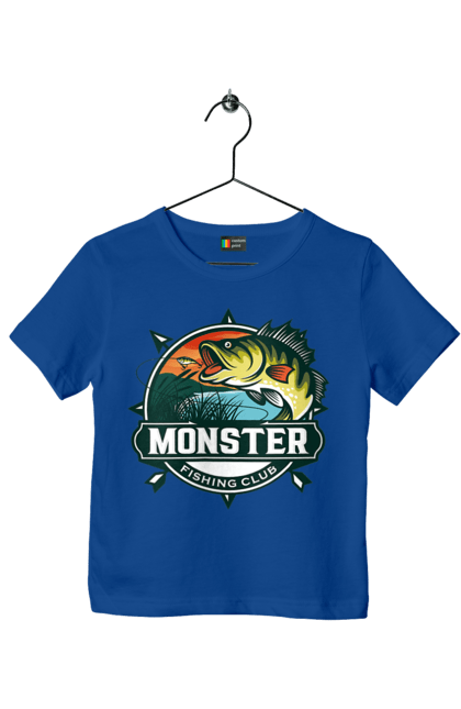 Футболка дитяча з принтом "Рибальський клуб". Відпочинок, рибак, рибальський клуб, хоббі. 2070702