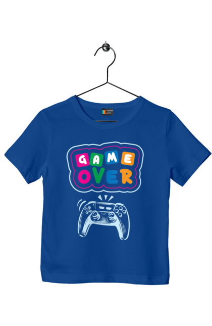 Children's t-shirt with prints Game over. End, game, game is over, game over, life, sadness. 2070702