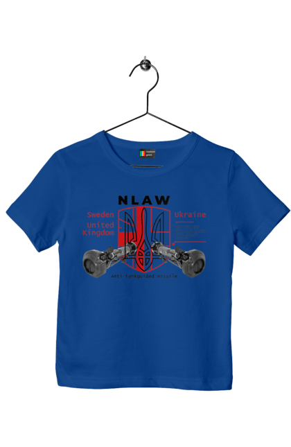 Children's t-shirt with prints NLAW. Caesar, himars, nlaw, patriot, weapons, zaluzhny. 2070702