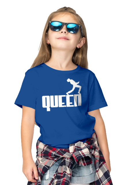 Футболка дитяча з принтом "Qween". Qween, бренд, квін, музика, пуму, фредді меркюрі. futbolka.stylus.ua