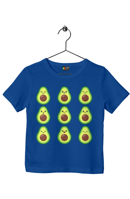 Футболка дитяча з принтом "Настрій Авокадо". Авокадо, емоції, їжа. 2070702
