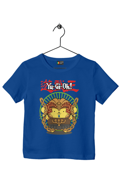 Children's t-shirt with prints Yu Gi Oh! Pompompurin. Brand, character, hello kitty, pompompurin, yu gi oh, yugio. 2070702