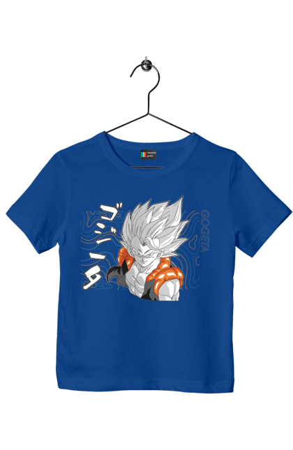 Children's t-shirt with prints Dragon Ball Gogeta. Anime, dragon ball, gogeta, goku, manga, tv series. 2070702