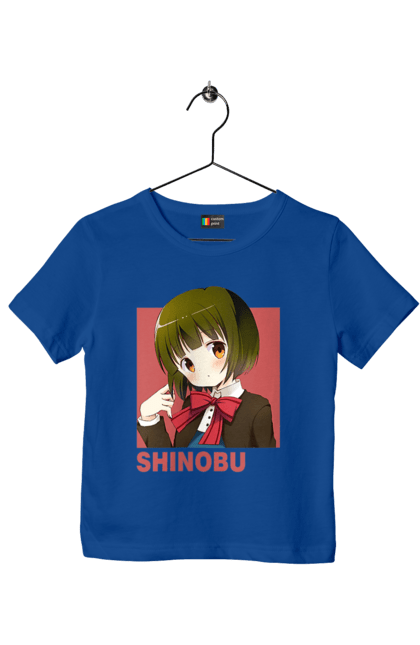 Children's t-shirt with prints Kiniro Mosaic Shinobu Omiya. Anime, gold mosaic, kiniro mosaic, kinmoza, manga, shinobu, shinobu omiya. 2070702