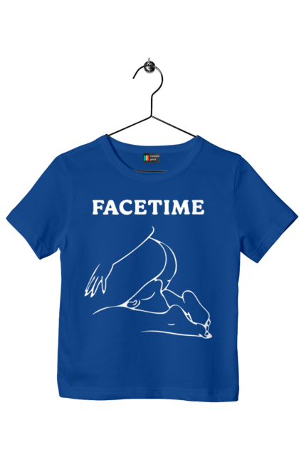 Футболка дитяча з принтом "Фейстайм". Вульгарна, гумор, прикольна, смішна, фейстайм. 2070702