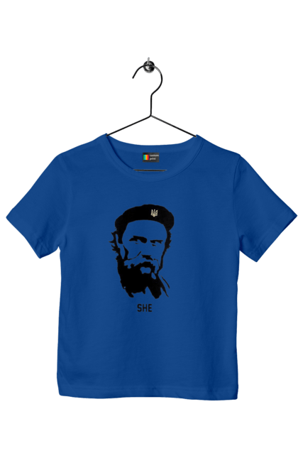 Футболка дитяча з принтом "Шевченко". Берет, кобзарь, тарас, украина, шевченко. 2070702