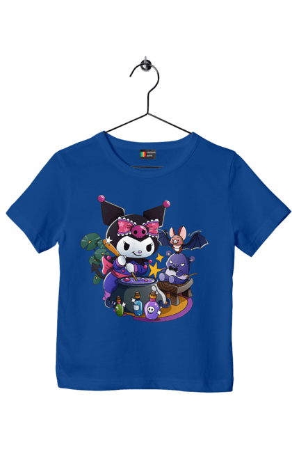 Children's t-shirt with prints Hello Kitty Kuromi. Anime, character, hello kitty, kuromi, my melody, sanrio. 2070702