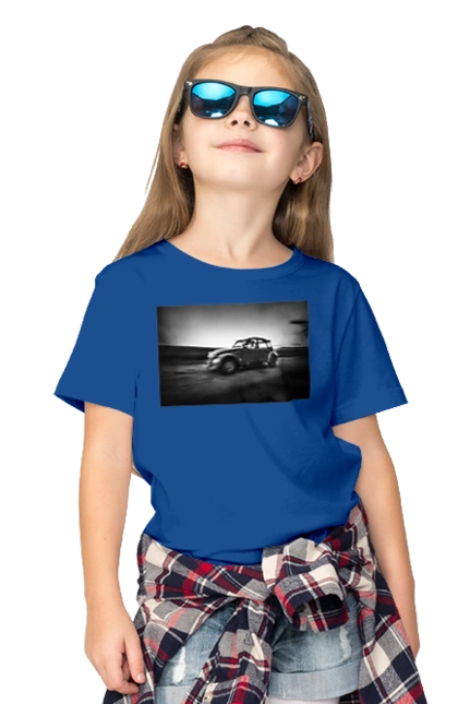 Retro car black and white