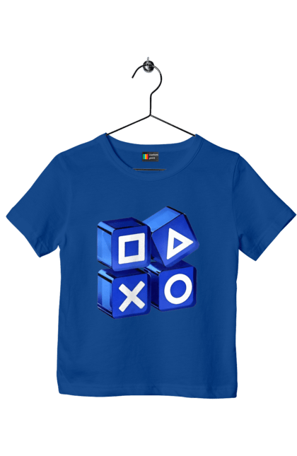 Футболка дитяча з принтом "Геймпад". Playstation, sony, геймпад, гра, джостик. 2070702