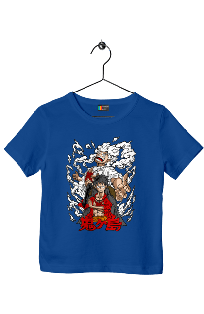 Children's t-shirt with prints One Piece Luffy. Anime, luffy, manga, monkey de luffy, one piece, pirates. 2070702