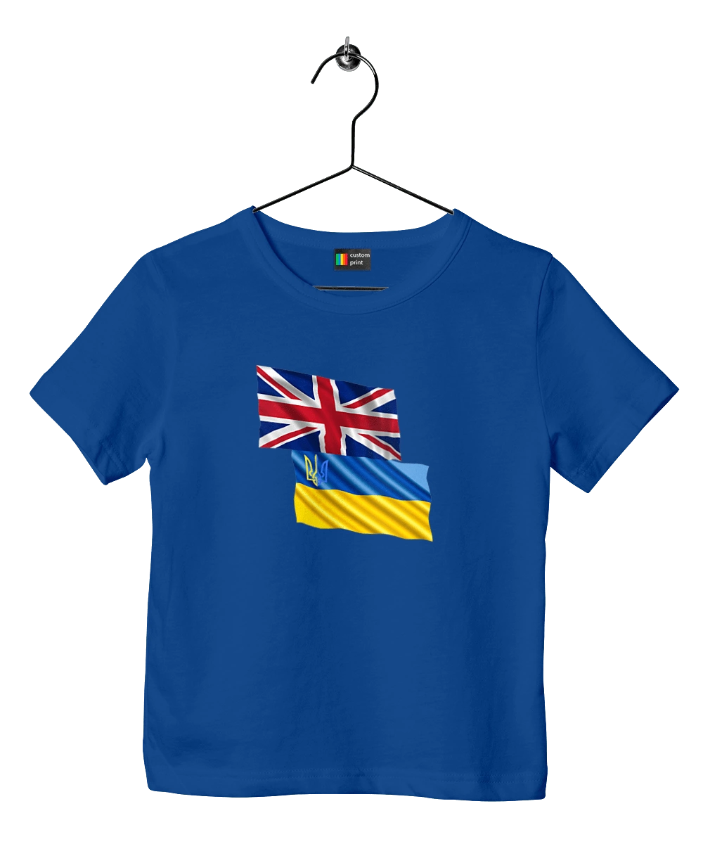 Flag United Kingdom, Flag Ukraine, Support Ukraine