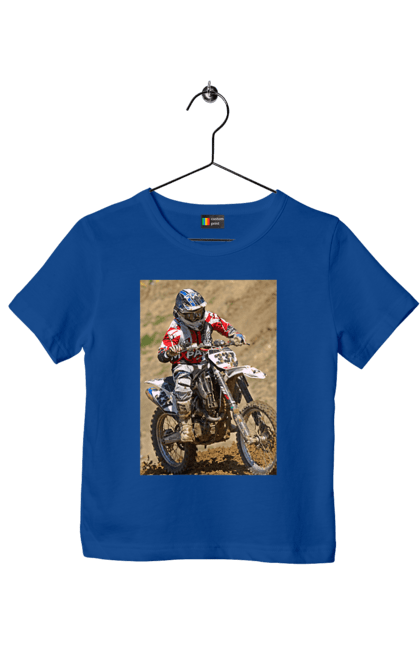 Футболка дитяча з принтом "МОТОГОНЩИК". Мото, мотогонщик, мотоцикл, спорт, спортсмен. 2070702