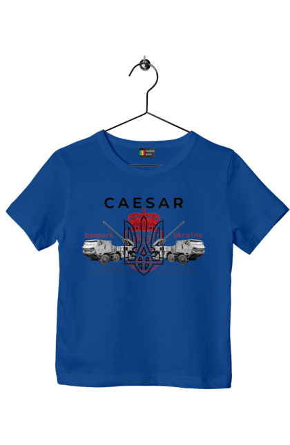 Футболка дитяча з принтом "Caesar". Caesar, himars, залужний, зброя. 2070702