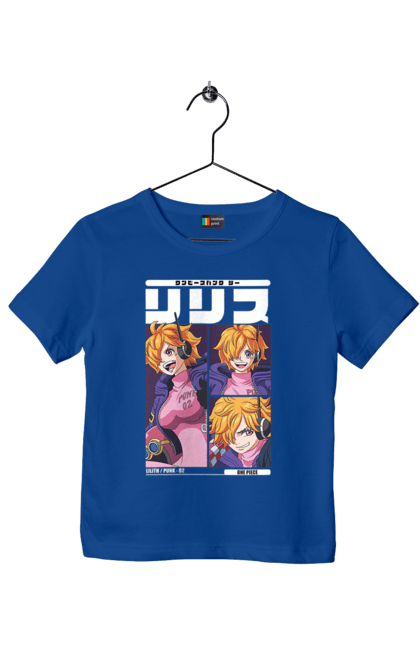 Children's t-shirt with prints One Piece Lilith. Anime, lilith, manga, one piece, one piece, punk-02, vegapunk. 2070702