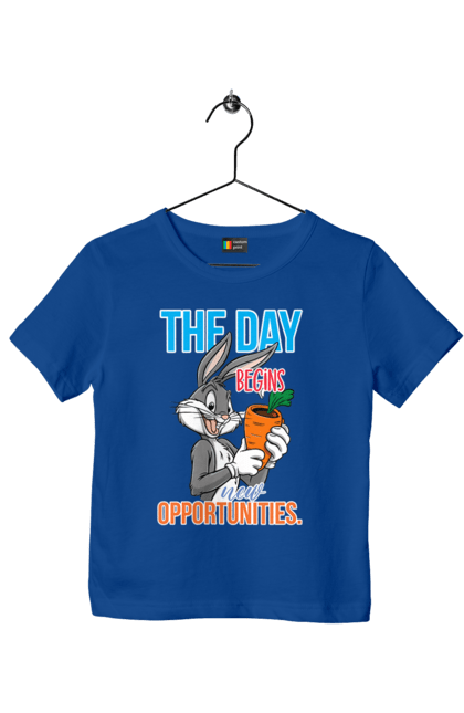 Children's t-shirt with prints Bugs Bunny. Bugs bunny, cartoon, looney tunes, merrie melodies. 2070702