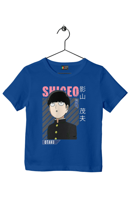 Children's t-shirt with prints Mob Psycho 100. Anime, manga, mob, mob psycho 100, shigeo kageyama. 2070702